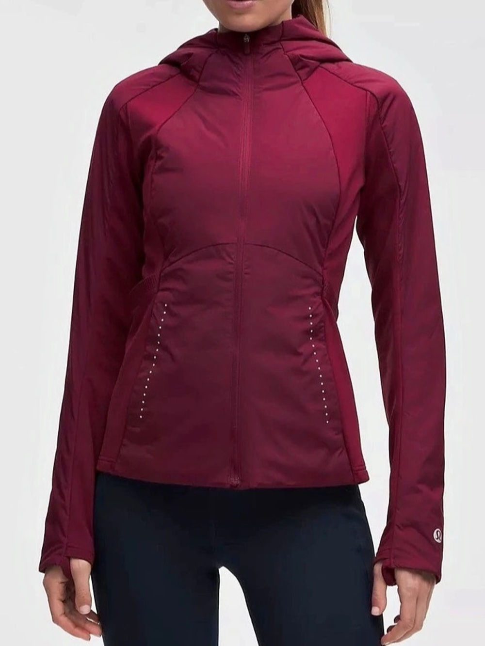 lululemon Down for It All Jacket Burgundy Size 4